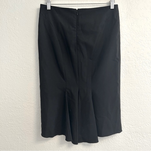 BCBG MaxAzria Black Wool Pencil Skirt, Size 4 - Picture 3 of 7